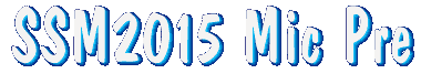 SSM2015 Mic Pre